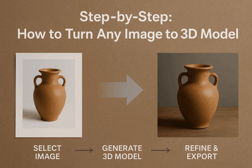 How to Turn Any Image to 3D Model