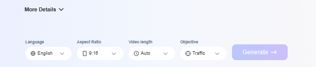 Product sample to video