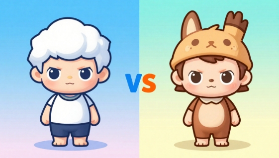 comparison images of ai images: hailuo ai