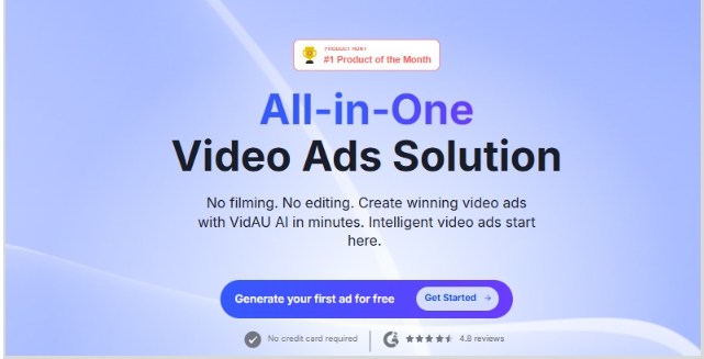 VidAU AI Pro Home page