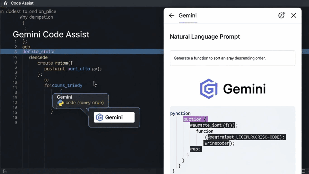image – VidAU.ai gemini code assist inteface