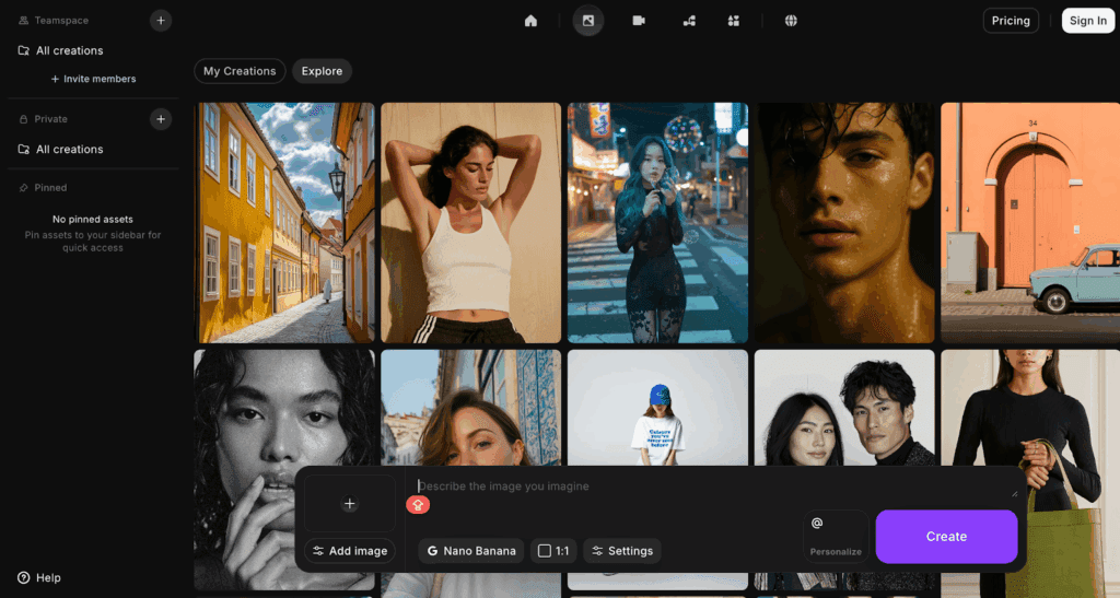 Image grid generated with Imagine AI