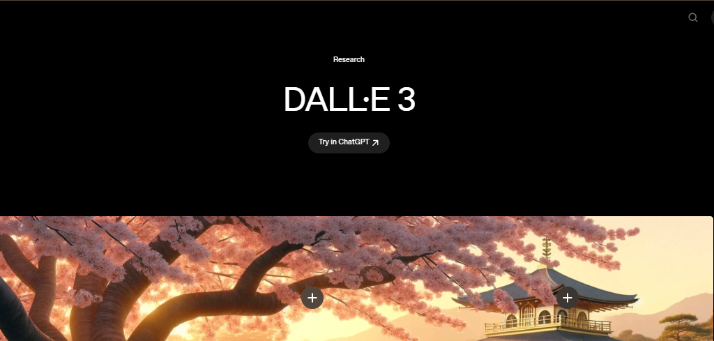 Dall.e 3 interface AI Pro 
