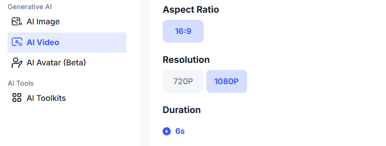 image – VidAU.ai MiniMax Hailuo 2.3 page