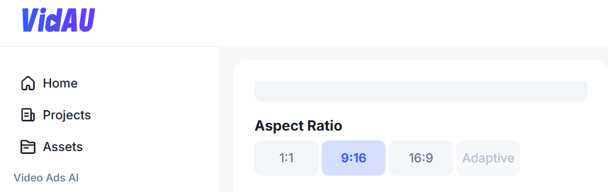 image – VidAU.ai image for kling aspect ratio