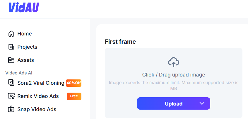 image – VidAU.ai image frame image section