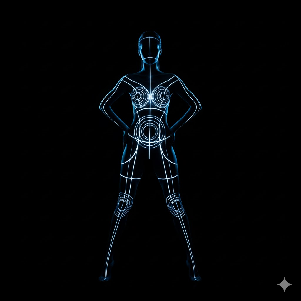 image – VidAU.ai image of female silhouette created by nano banana AI prompts