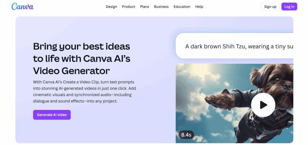 Canva AI Video Generator