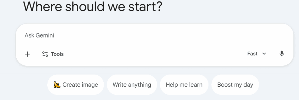 Image of Gemini interface or homepage – VidAU.ai Image of Gemini interface or homepage