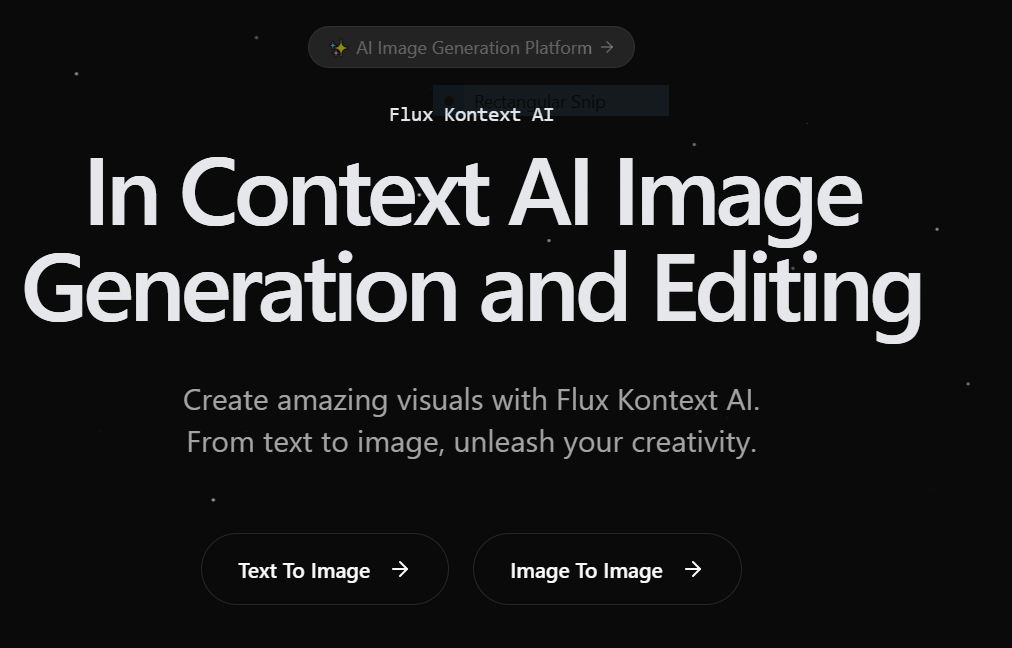 Image of Kontext AI interface or homepage – VidAU.ai Image of Kontext AI interface or homepage
