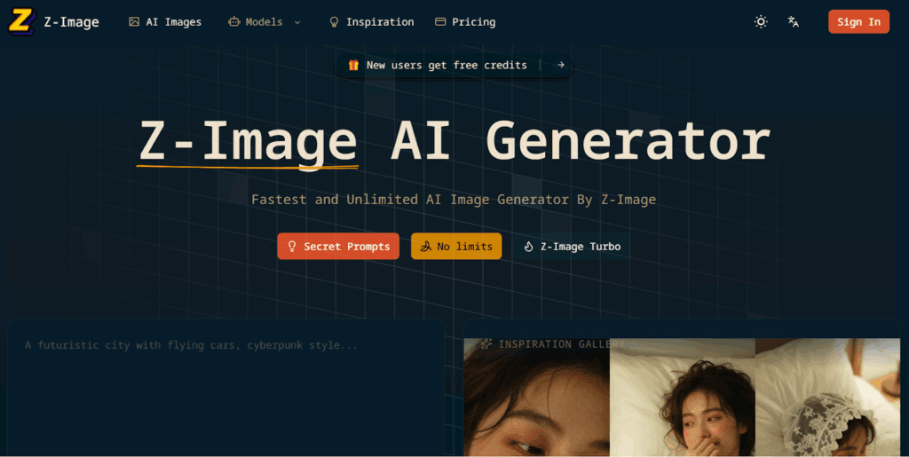 Z Image AI generator