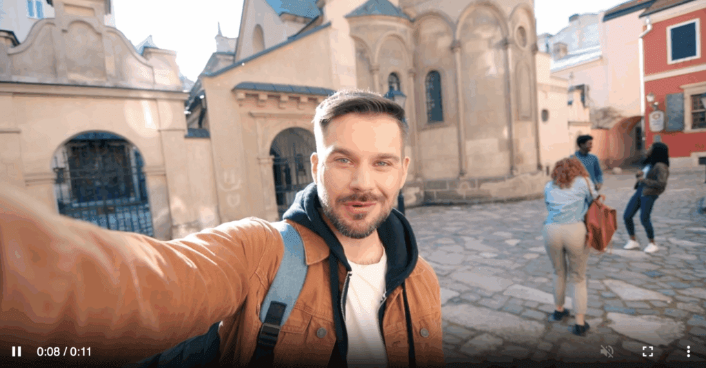 an AI Character in a product ads video