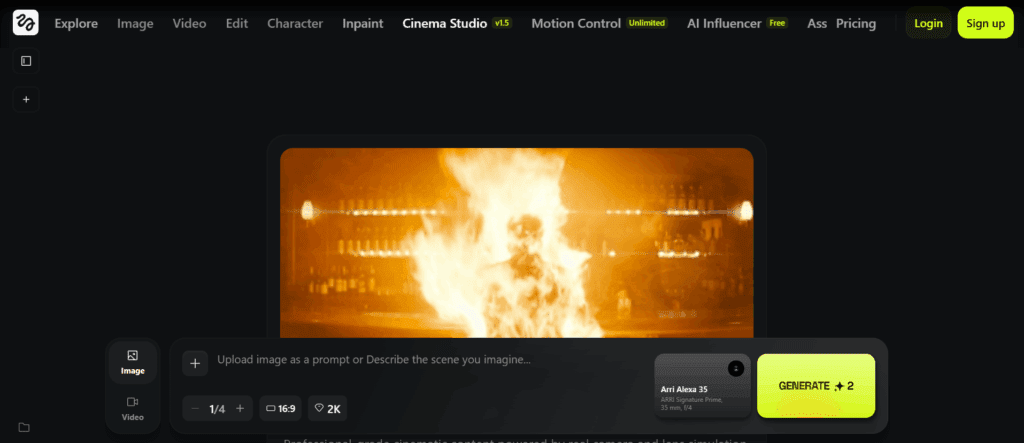 Higgsfield Cinema Studio