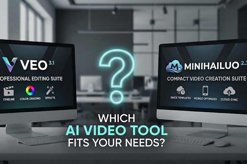 image – VidAU.ai image Veo 3.1 vs MiniHailuo 2.3