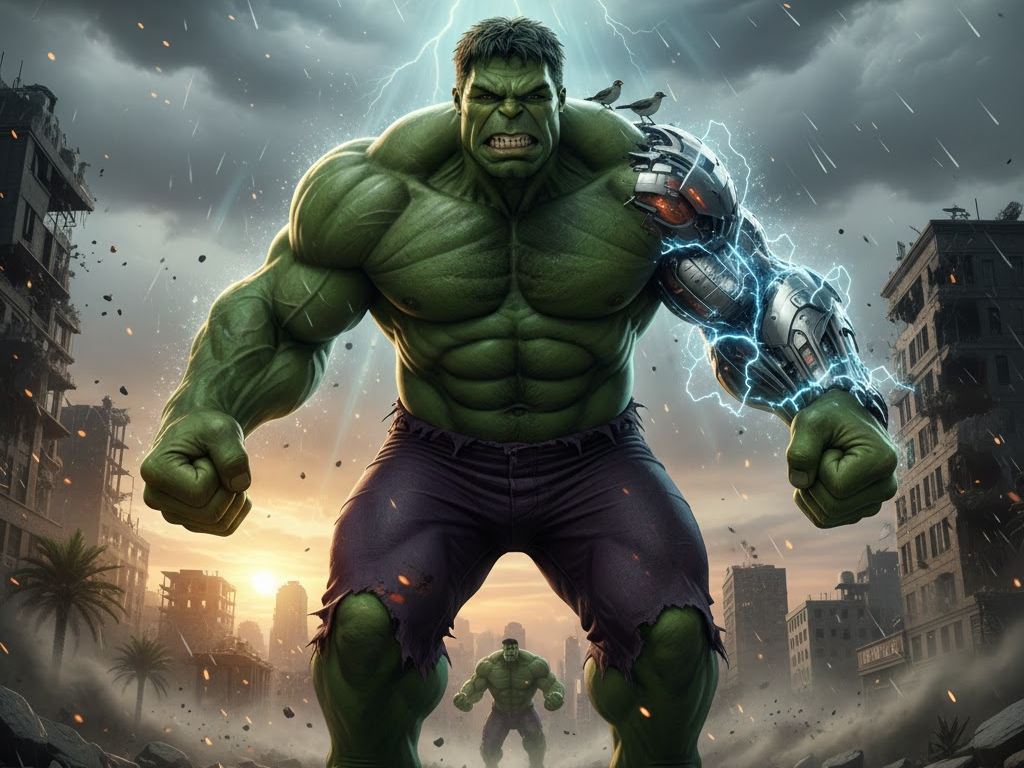 image Hulk AI prompt