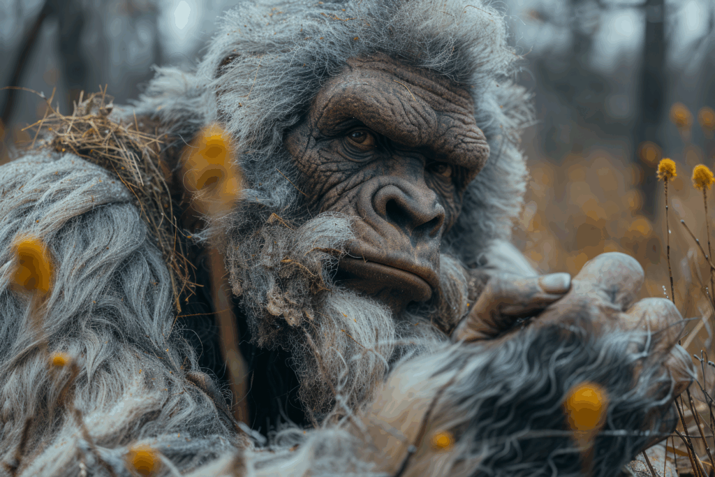 view bigfoot creature nature outdoors