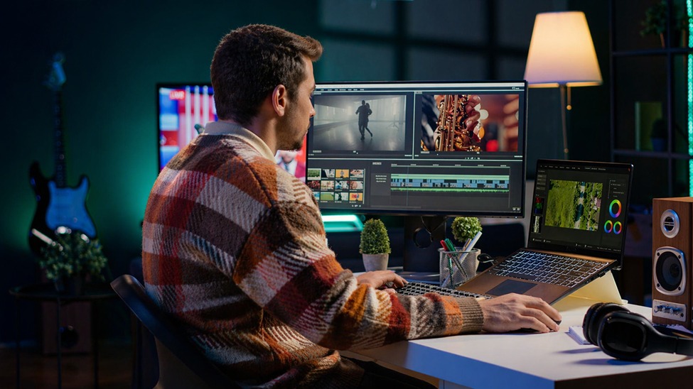 ai avatar services with royalty-free music libraries