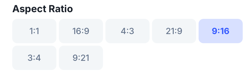 VidAU Image V1.5 aspect ratio and generate quantity settings for text to image AI