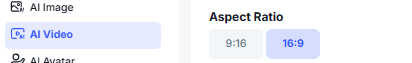 Choose Aspect Ratio:
