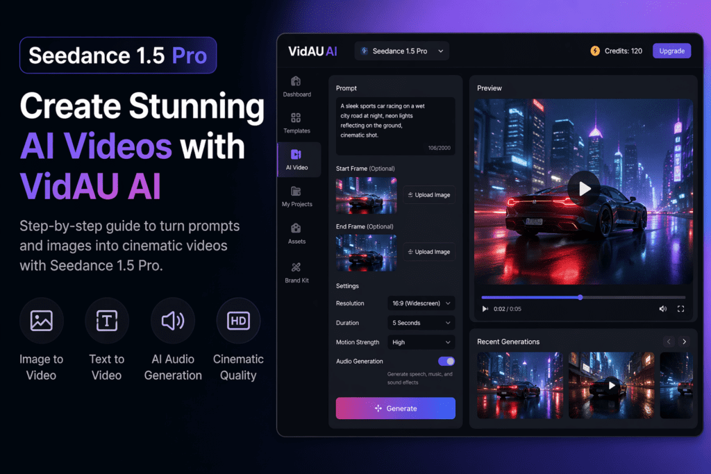 VidAU AI Seedance 1.5 Pro image – VidAU.ai VidAU AI Seedance 1.5 Pro image