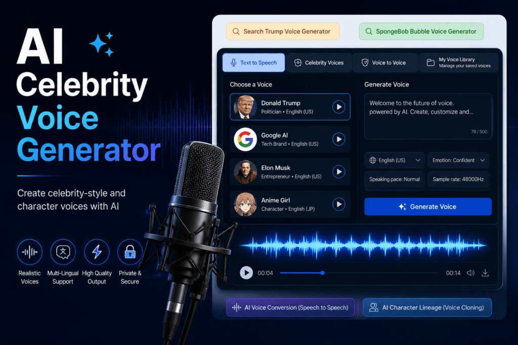 Celebrity Voices and Content Rights – VidAU.ai Celebrity Voices and Content Rights