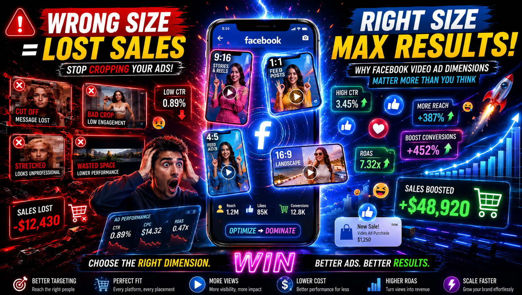 Facebook Video Ads dimensions – VidAU.ai Facebook Video Ads dimensions