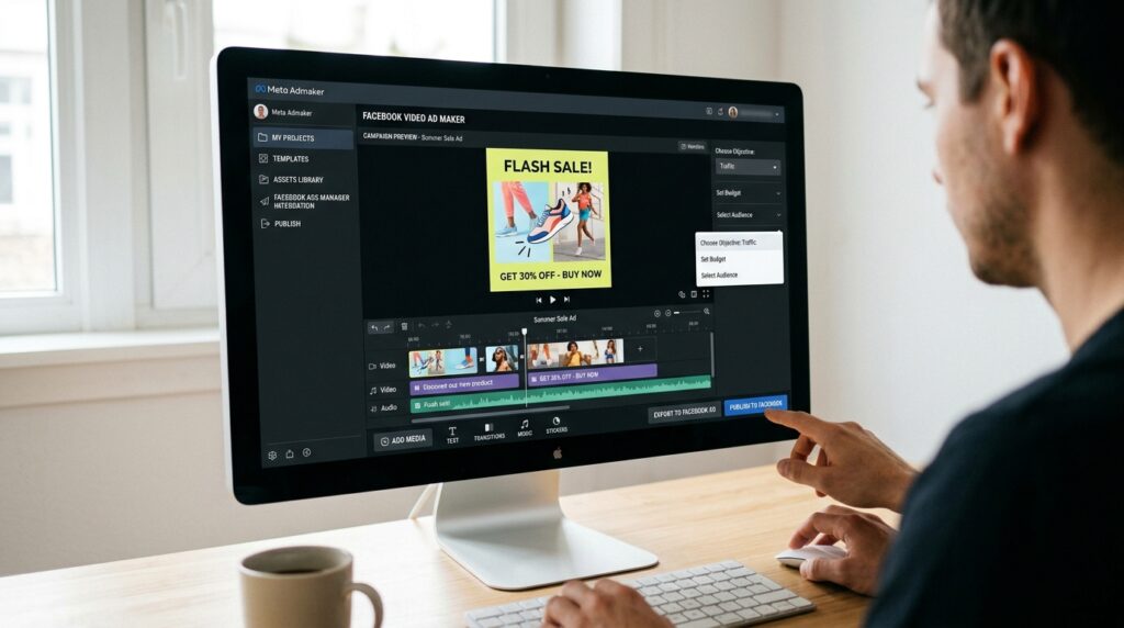 Facebook video ad maker