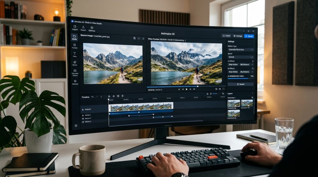 Photo to video AI editor