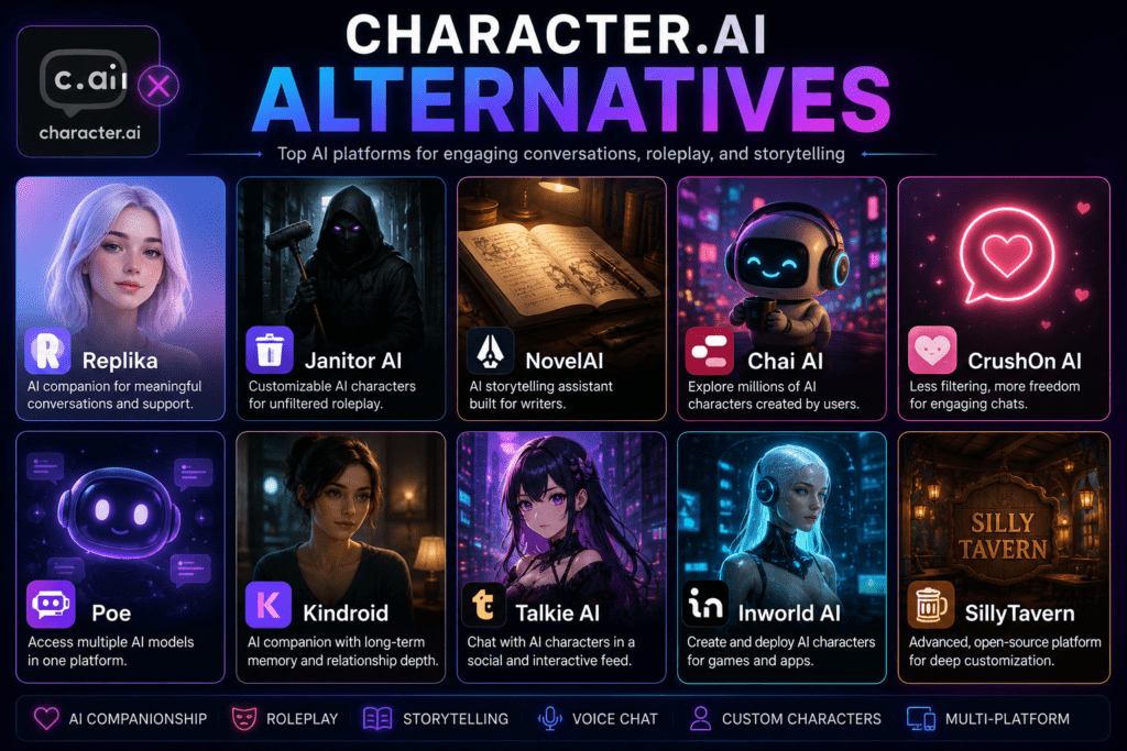 Character AI alternatives