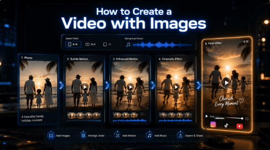 image – VidAU.ai Modern video editors and AI tools make it easy to turn images into engaging videos for social media, marketing, and personal projects.