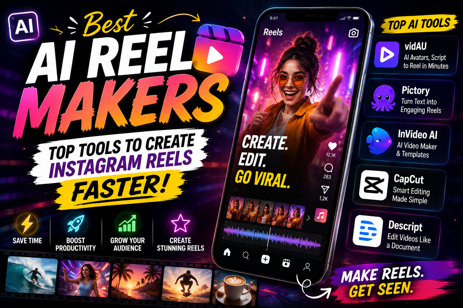 Best AI Reel Maker Tools to Create Instagram Reels Faster No