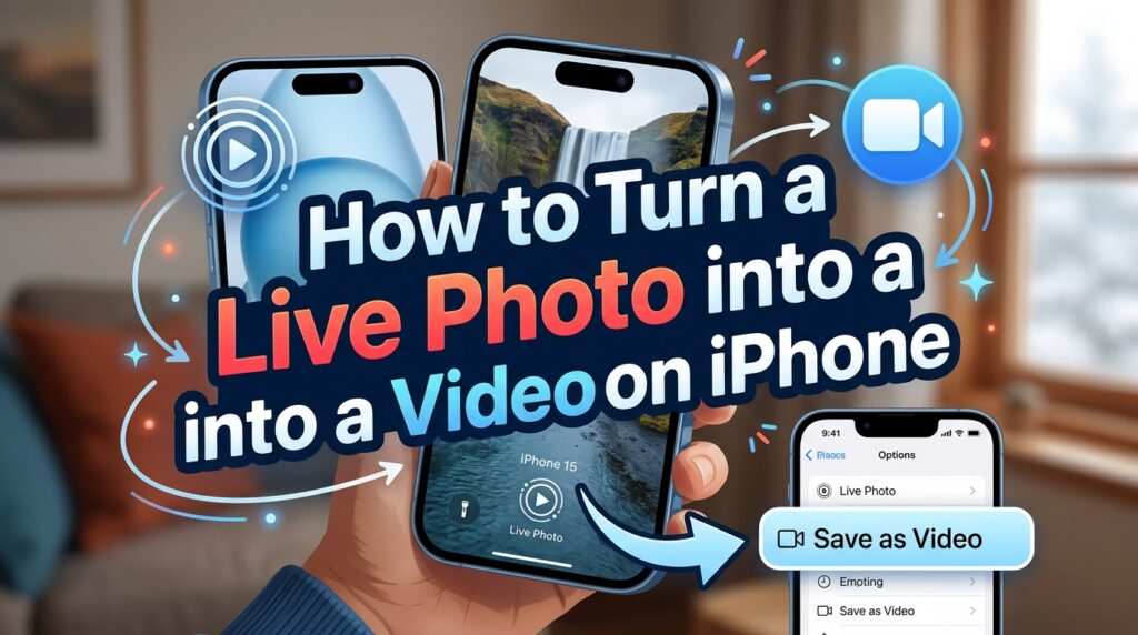 how to turn a video into a live photo