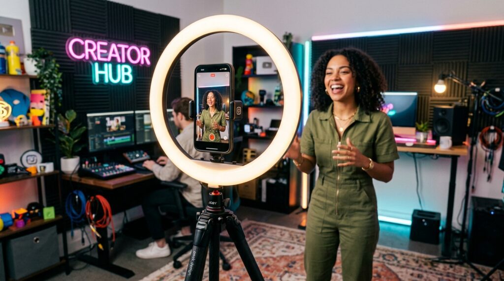 Smartphone recording in studio 202606191341 – VidAU.ai instagram reels tutorial