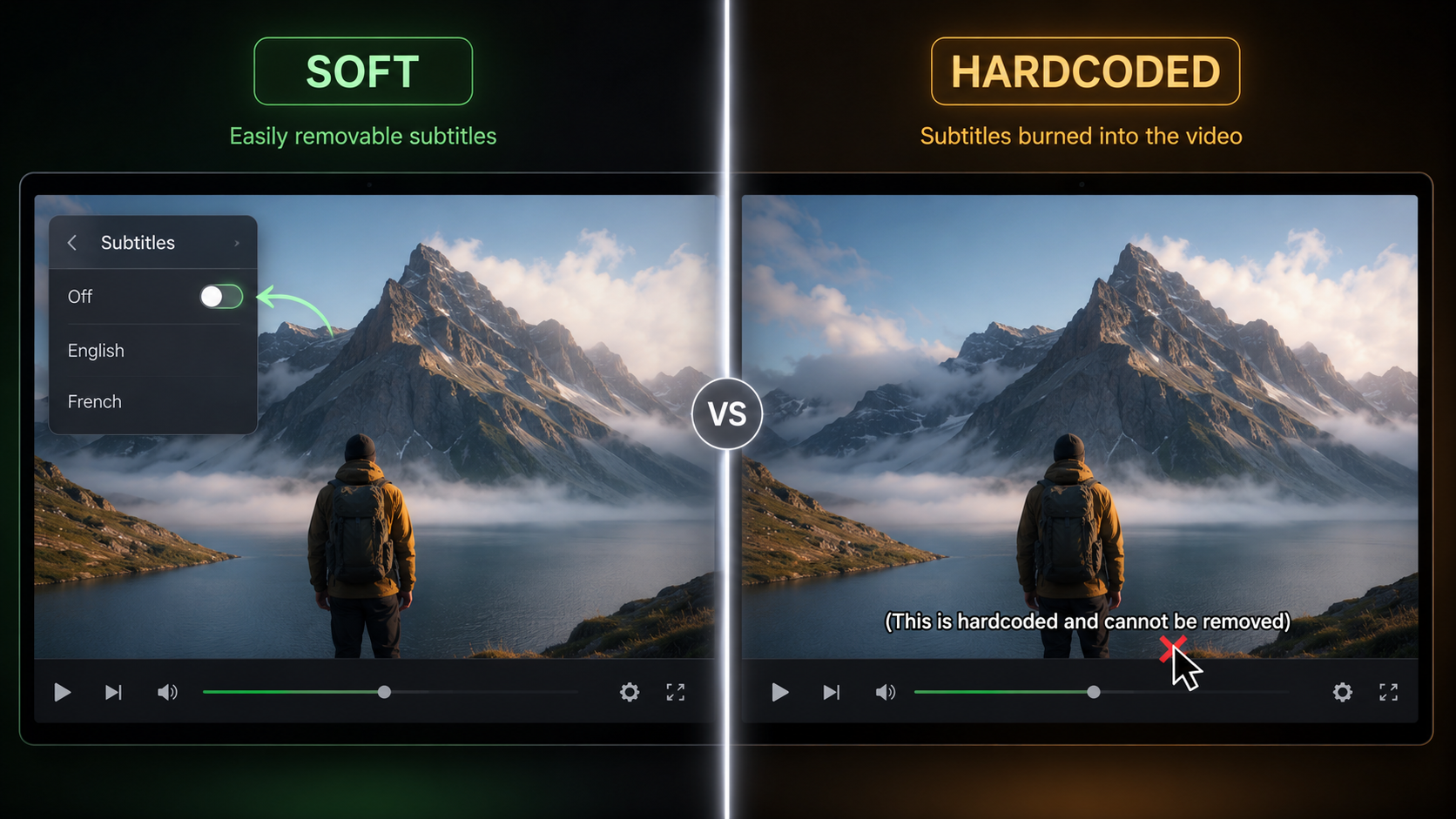Soft vs Burned Subtitle Difference – VidAU.ai Soft vs Burned Subtitle Difference