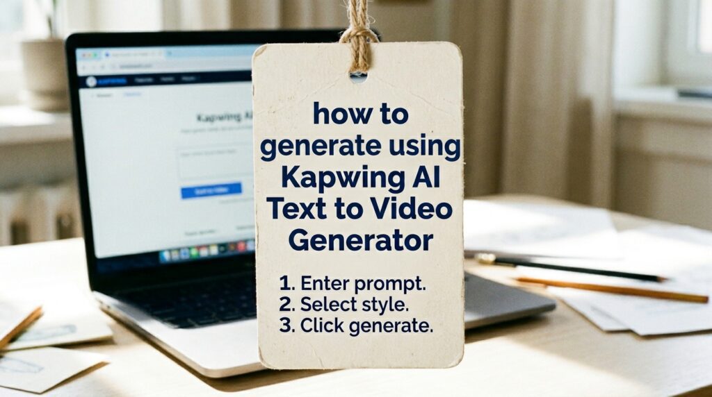 kapwing ai text to video generator
