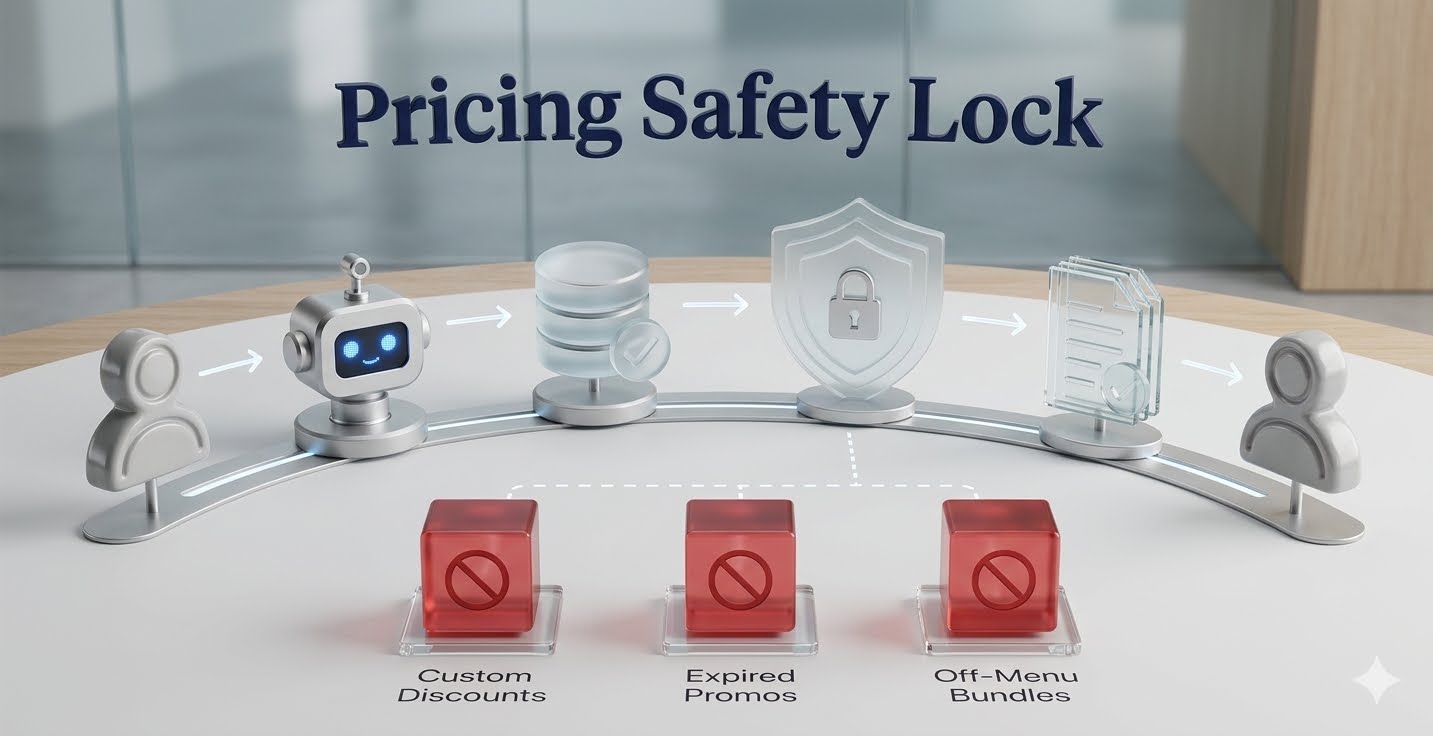 Pricing safety lock for AI sales agents using approved tiers and discount rules – VidAU.ai Pricing safety lock for AI sales agents using approved tiers and discount rules