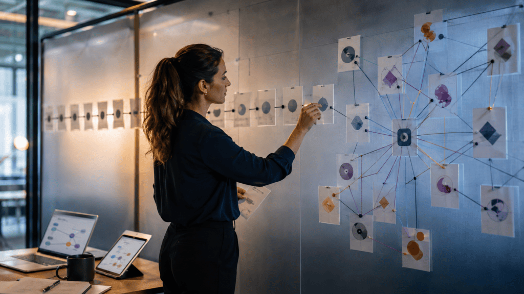 RPA workflow evolving into agentic automation.